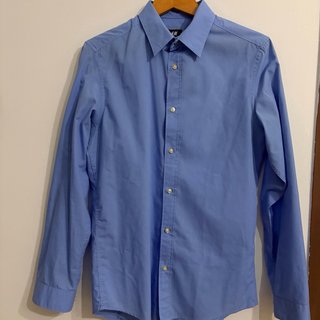 Camicia H&M azzurra slim S