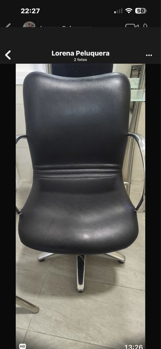 2 Sillones de Peluquería Negros