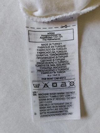 Camiseta Adidas Blanca Talla L