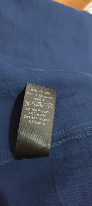 Abito lungo blu taglia 5XL