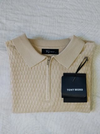 Jersey Tony Moro Beige Cremallera