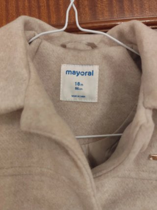 Abrigo Mayoral Beige Talla 18m