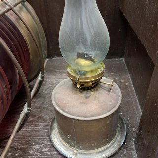 Farol náutico de aceite bronce