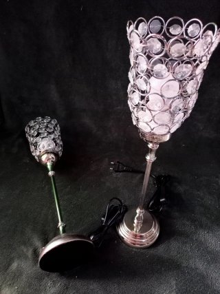 Pareja de Lámparas de mesa de Cristales