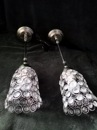 Pareja de Lámparas de mesa de Cristales