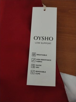 Top deportivo mujer rojo OYSHO