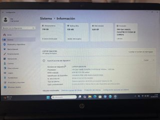 Portatil hp intel i3-11 generación