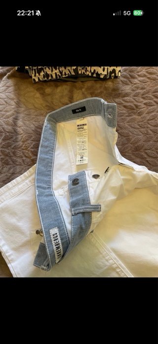 Pantaloni Bikkembergs bianchi e azzurri
