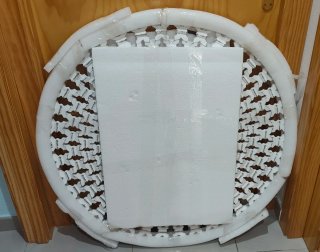 Espejo Redondo Madera Calado Blanco Decapé