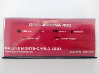 Opel Ascona 400 Rallye Monte-Carlo 1981 1/43
