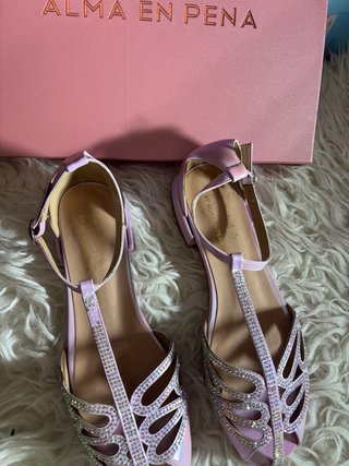 Bailarinas ALMA EN PENA Morado/Plata