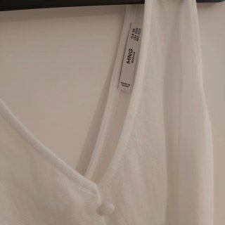 Vestido blanco Mango