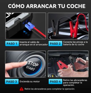 Arrancador De Batería De Coche Portátil Yusman F01