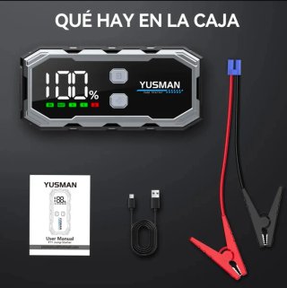 Arrancador De Batería De Coche Portátil Yusman F01