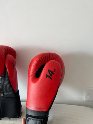 Guantes Boxeo Rojos - 14 Oz
