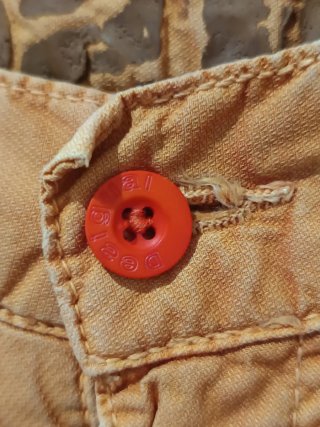 Pantalones cargo Desigual naranja