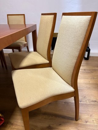 Mesa Comedor Extensible + 6 Sillas Madera