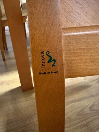 Mesa Comedor Extensible + 6 Sillas Madera