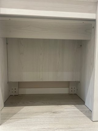 Mesa consola extensible madera gris/blanca