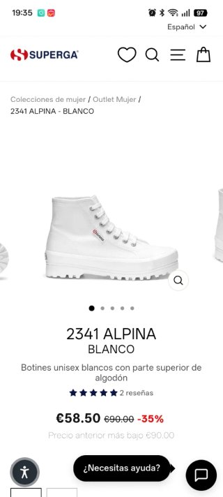 Zapatillas Superga Alpina talla 40