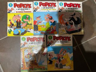 Popeye gran álbum completa 5 números - 1990