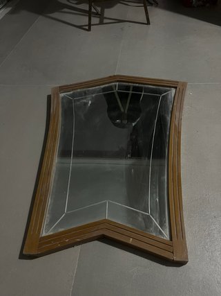 Espejo antiguo madera y cristal