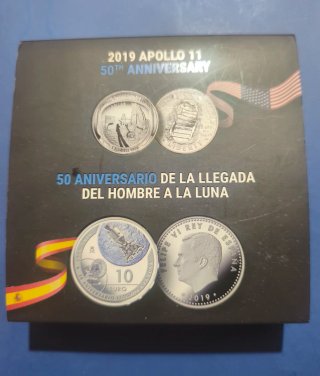 10€ 50 Aniversario Llegada Luna 2019