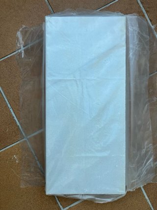 3 Losas Mármol Blanco Macizo 62x28x2 cm (Nuevas)⁠