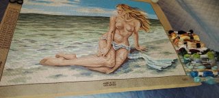 Kit Mezzo Punto Ragazza  sulla Spiaggia