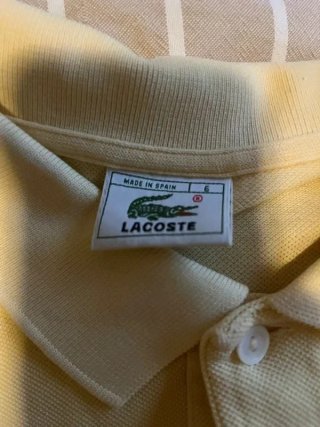Polo Lacoste Amarillo Talla L