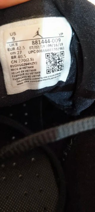 Nike Air Jordan B. Fly Scarpe Tessuto Nero 42.5