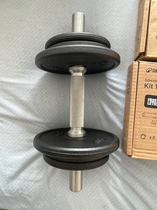 Dos Kit Mancuernas 10 kg Musculación
