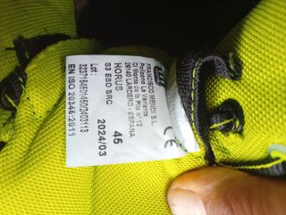 Zapatos de seguridad Mendi talla 45