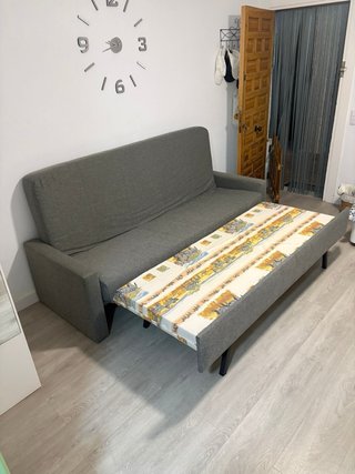 Sofá Cama Gris Tela