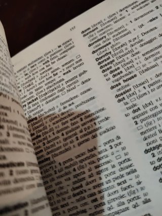 Vocabolario italiano/inglese -  inglese/italiano