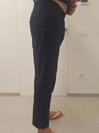 Pantaloni eleganti Zara Blu Taglia 44