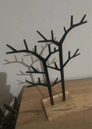 Árbol decorativo metal y madera