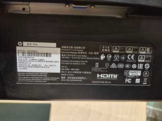 Monitor HP 27w - 27'' negro