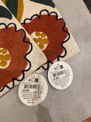 Funda cojín Maisons du Monde floral