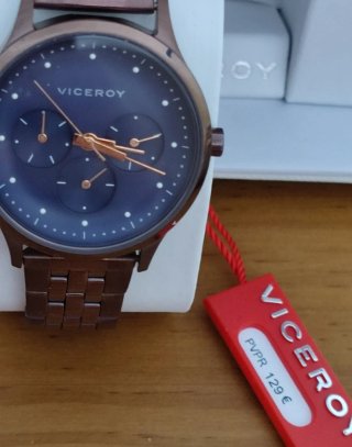 Reloj Viceroy Mujer Marrón y Dorado