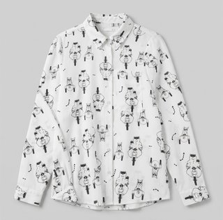 Camisa M gatitos moto