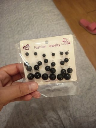 24 pares pendientes perlas varios tamaños