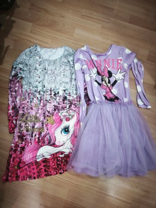 Vestidos Niña Talla 10-12 Unicornio y Minnie