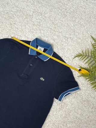 Polo Lacoste Uomo Blu Navy Vintage Taglia S