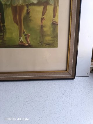 Lámina Bailarina Vicente G. Guarni Enmarcada