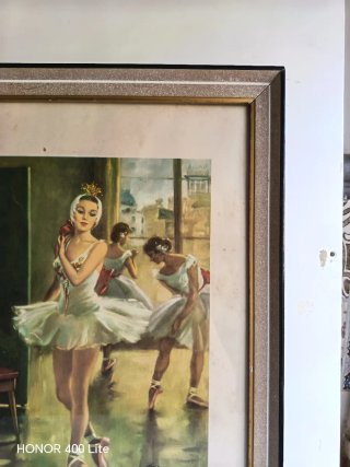 Lámina Bailarina Vicente G. Guarni Enmarcada