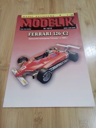Modello Ferrari 126 C2 F1 1982 Modelik 1:25
