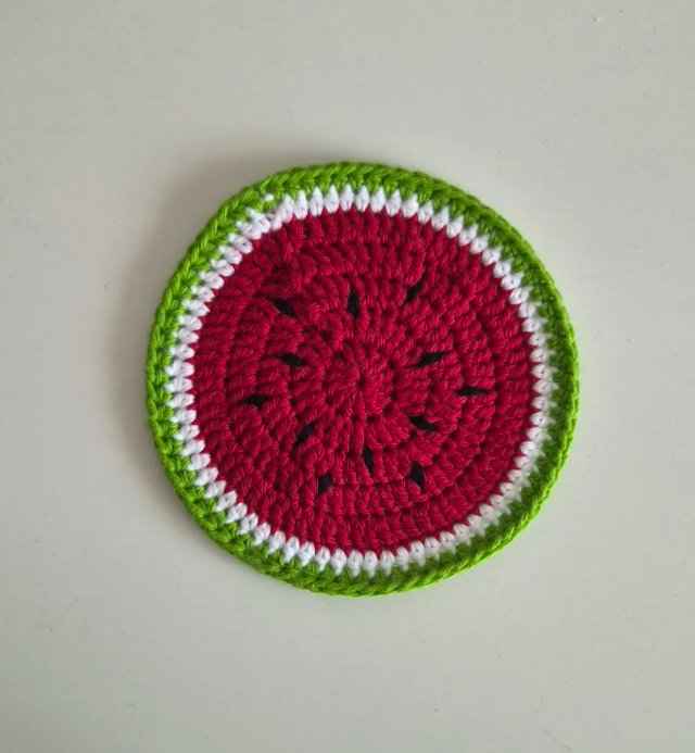 Posavasos Frutas Crochet
