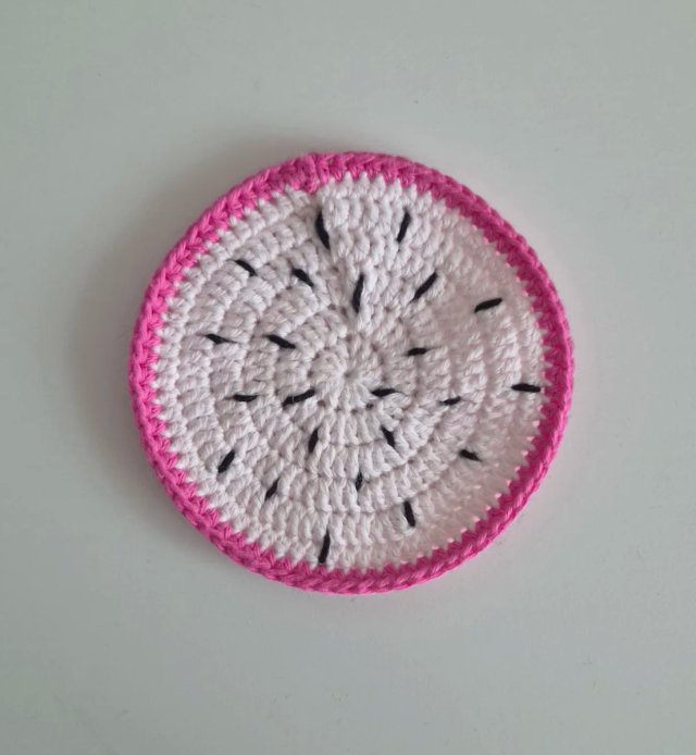Posavasos Frutas Crochet