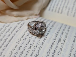 Anillo Moissanita Plata
